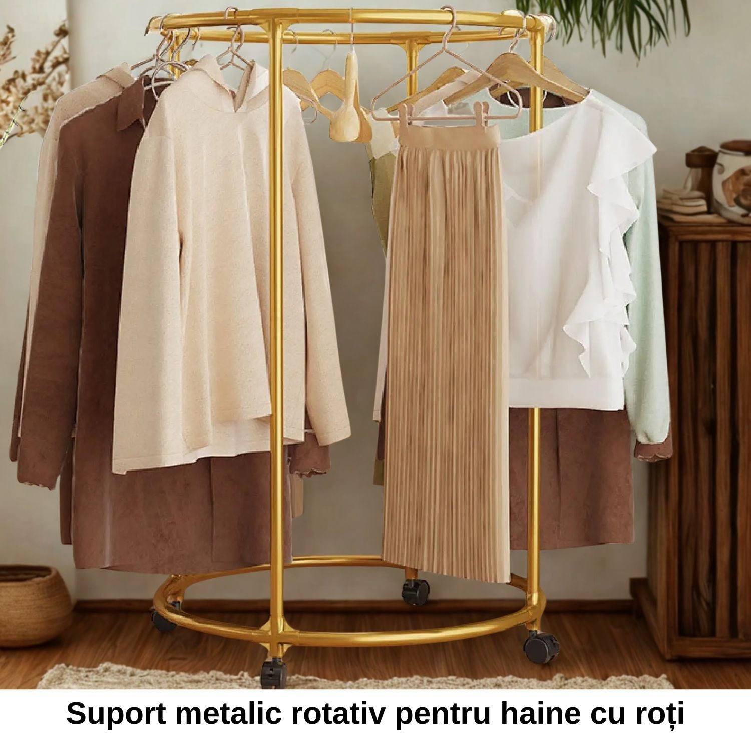 Suport rotativ pentru haine Design Luxury 130 CM X 75 CM