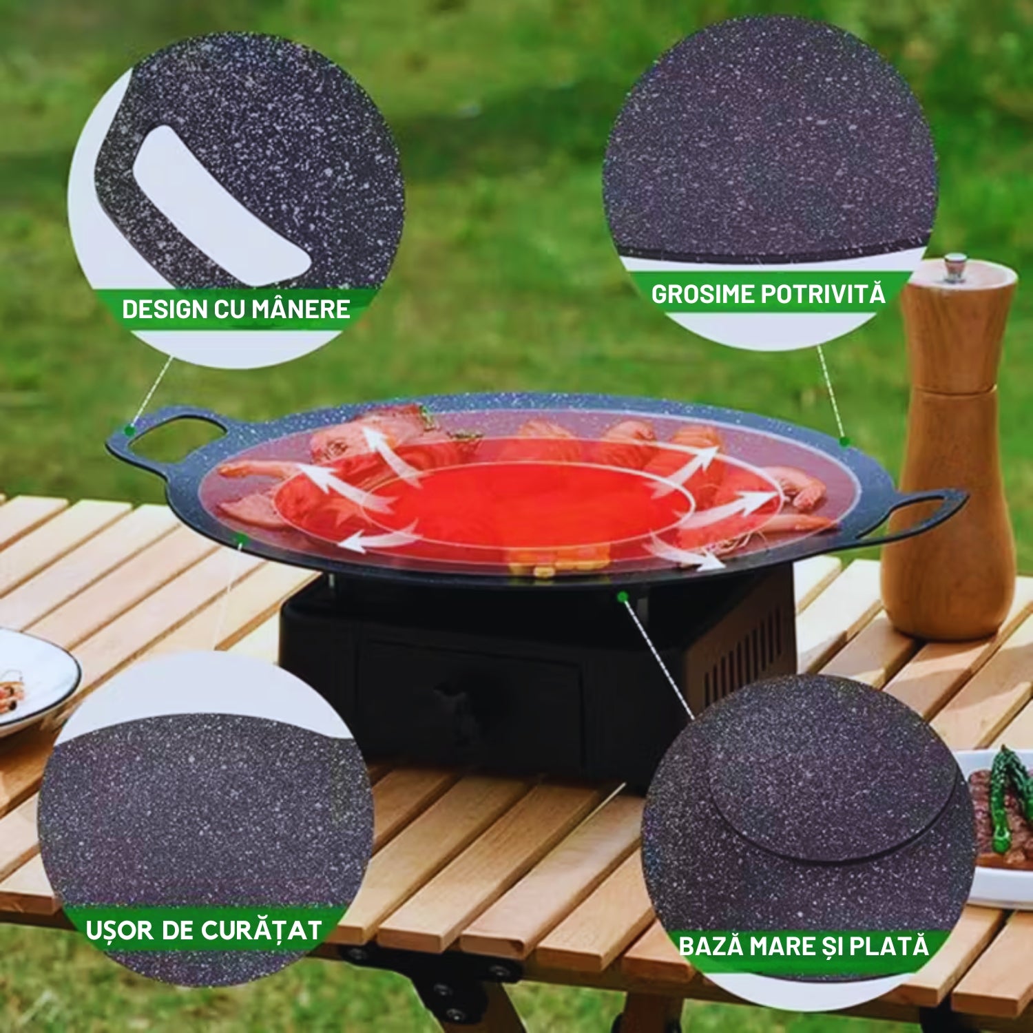 1 + 1 GRATIS!!! Plită Japoneză Antiaderentă 32 CM