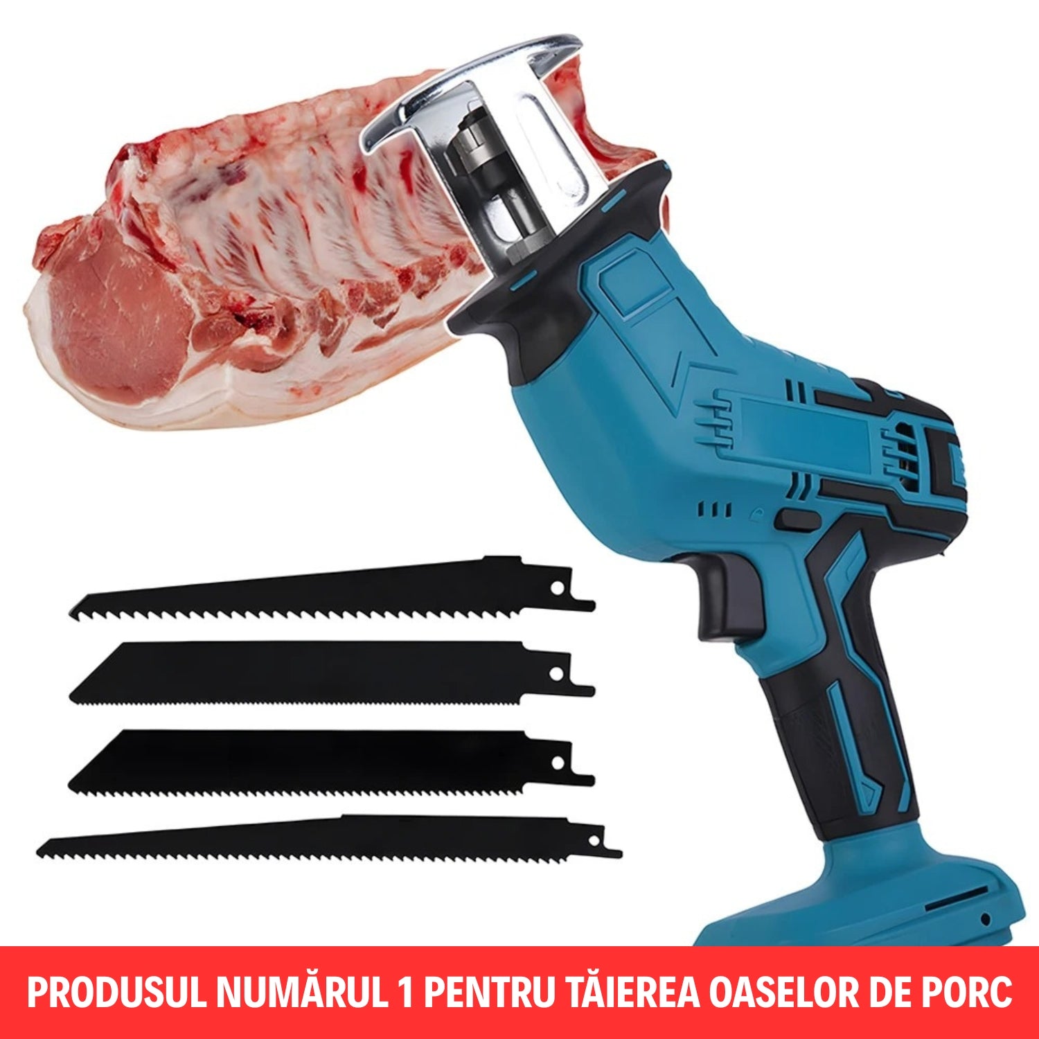 Fierăstrău Sabie cu 2 Acumulatori 48V și Încărcător + 4 Lame CADOU OKBOONS