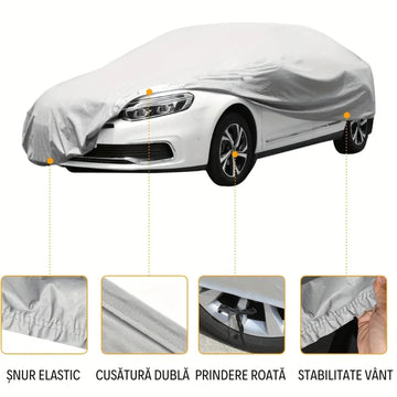 Husă Auto Impermeabilă - Protecție Ploaie, Zăpadă, Soare, Praf, Zgârieturi - Dimensiuni M, L, XL, XXL
