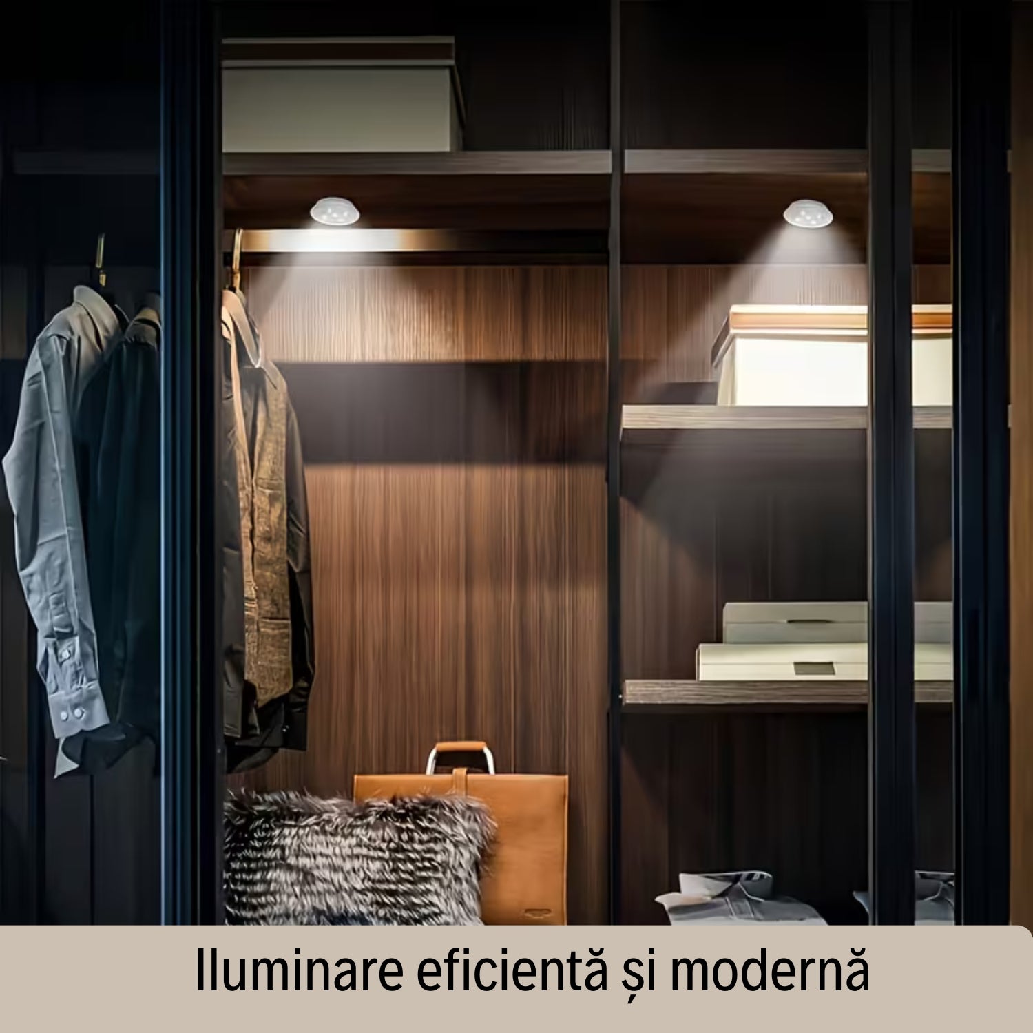 Set 3 Lămpi LED cu Telecomandă - Intensitate reglabilă, Timer & Autoadezive