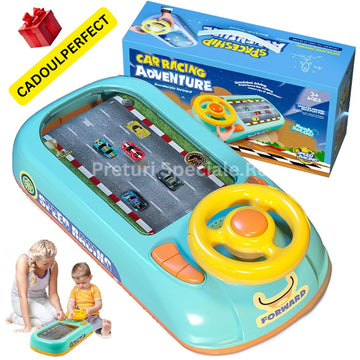 SIMULATOR AUTO CU VOLAN ȘI SUNETE REALE. JUCĂRIA PERFECTĂ PENTRU CEL MIC