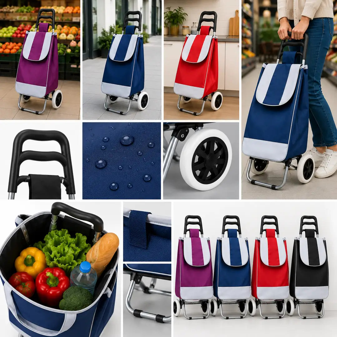 🛒 Reduci Efortul, Nu Cumpărăturile – Cărucior de Cumpărături 25L