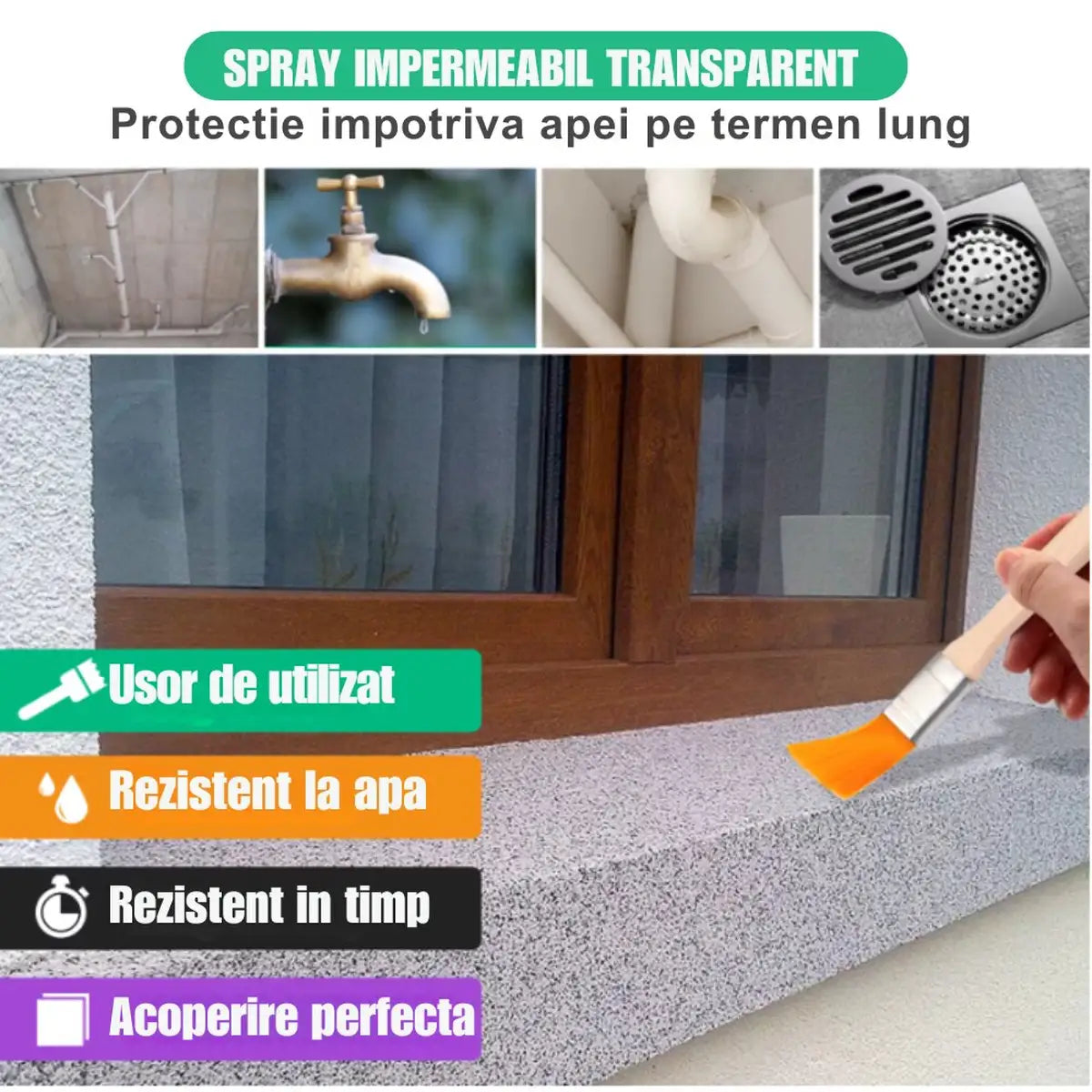 1+1 Gratis! Spray de Etanșare cu Peliculă Cauciucată - Negru - 700 ML
