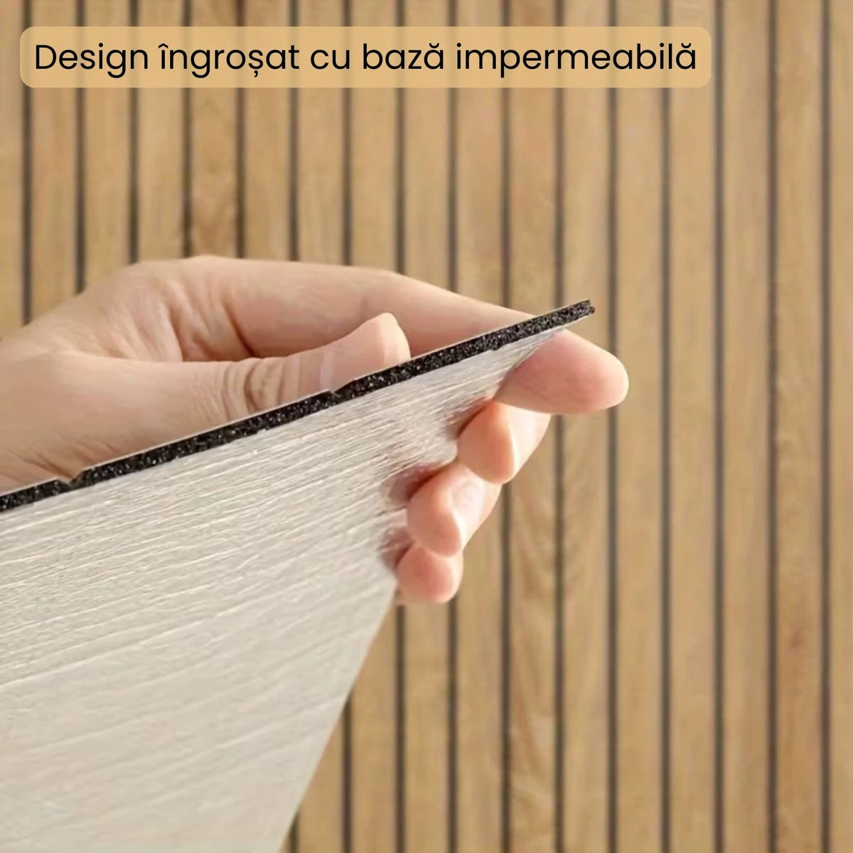 Tapet Decorativ Autoadeziv tip Riflaj 3D - 40 x 300 CM 4MM GROSIME