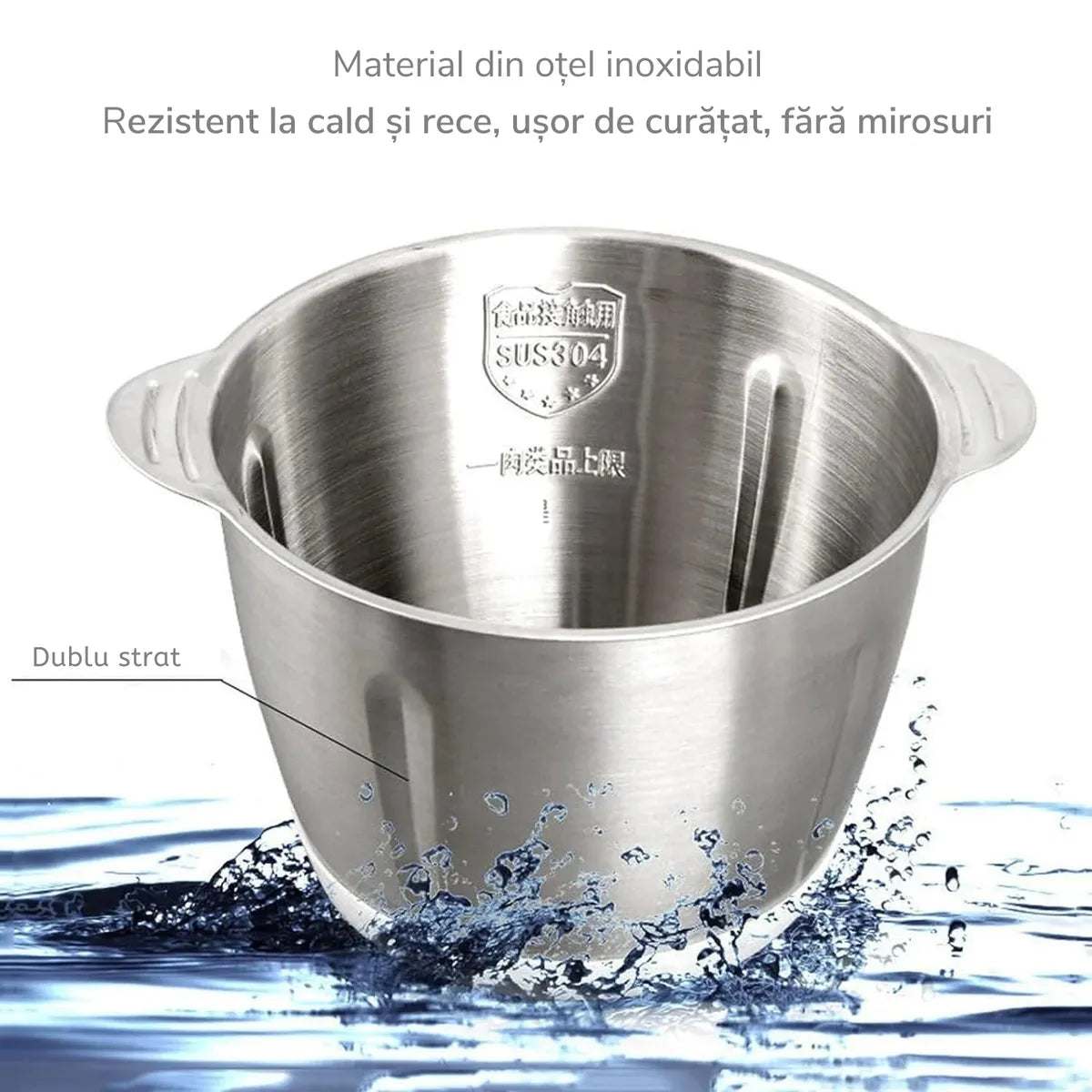 Tocător Profesional XXL 3L (1000W) – Prepară Carnea și Legumele pentru Întreaga Familie în 30 de Secunde