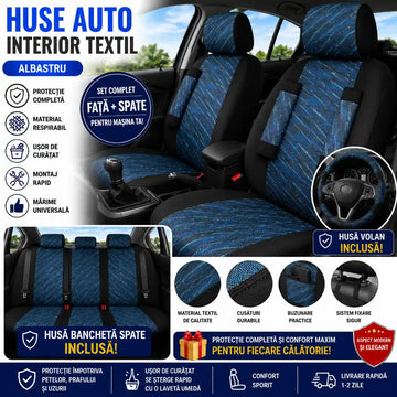 Redă Aspectul de Mașină Nouă – Set Huse Auto Universale Față + Spate