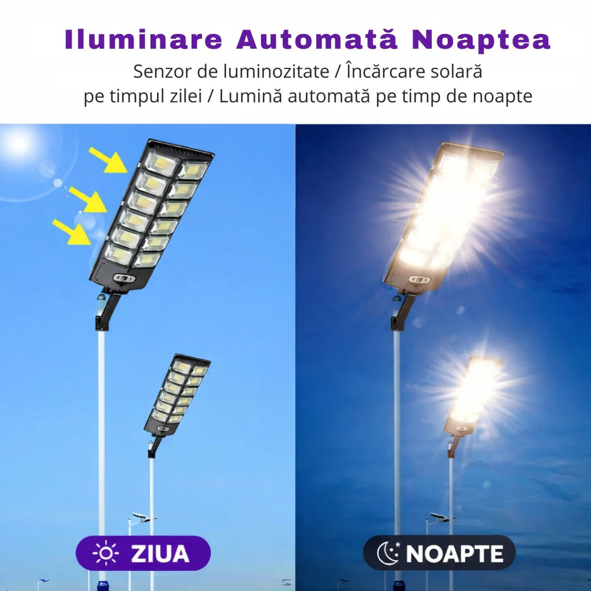 Iluminare puternică fără costuri la curent! 💡 Lampă solară cu 720 LED-uri, senzor de mișcare și autonomie mare
