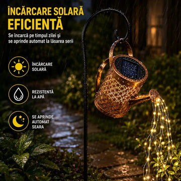 Oferta Momentului: 1+1 GRATIS la Lampa Solară Decorativă în Formă de Stropitoare