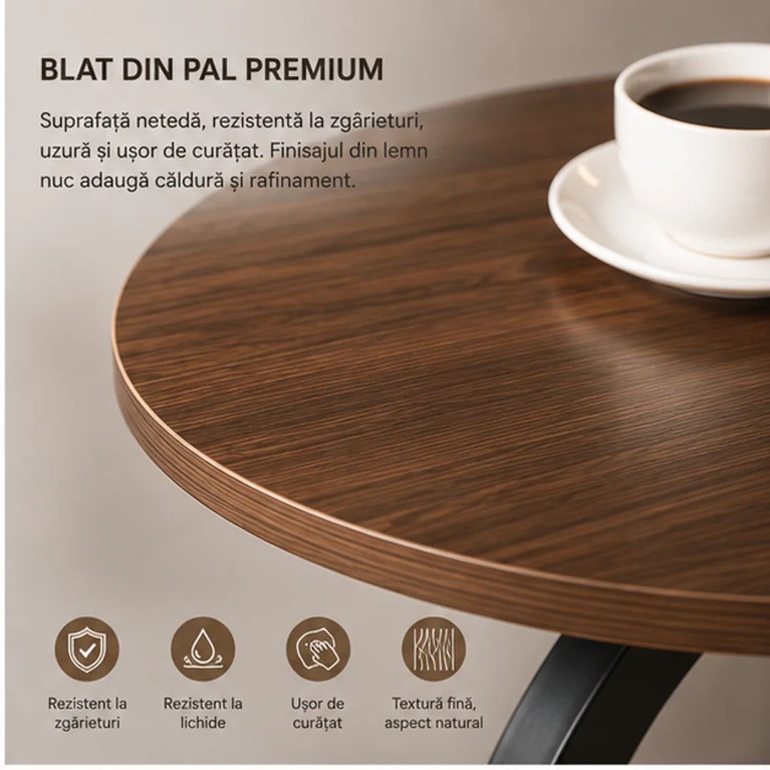 💎 Dă un Plus de Eleganță Livingului Tău – Masă de Cafea Modernă cu 2 Niveluri și Design Premium ✨