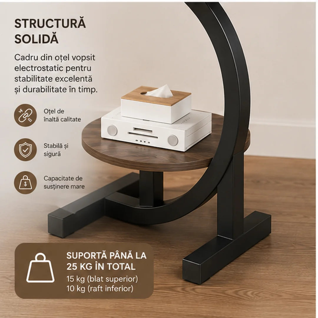💎 Dă un Plus de Eleganță Livingului Tău – Masă de Cafea Modernă cu 2 Niveluri și Design Premium ✨