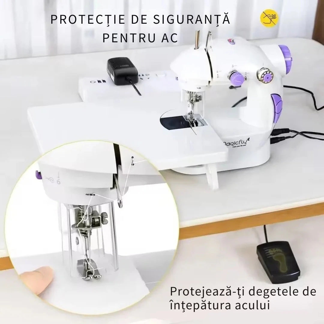 Cusături rapide și fără efort, chiar la tine acasă! Mașină de cusut electrică multifuncțională cu LED