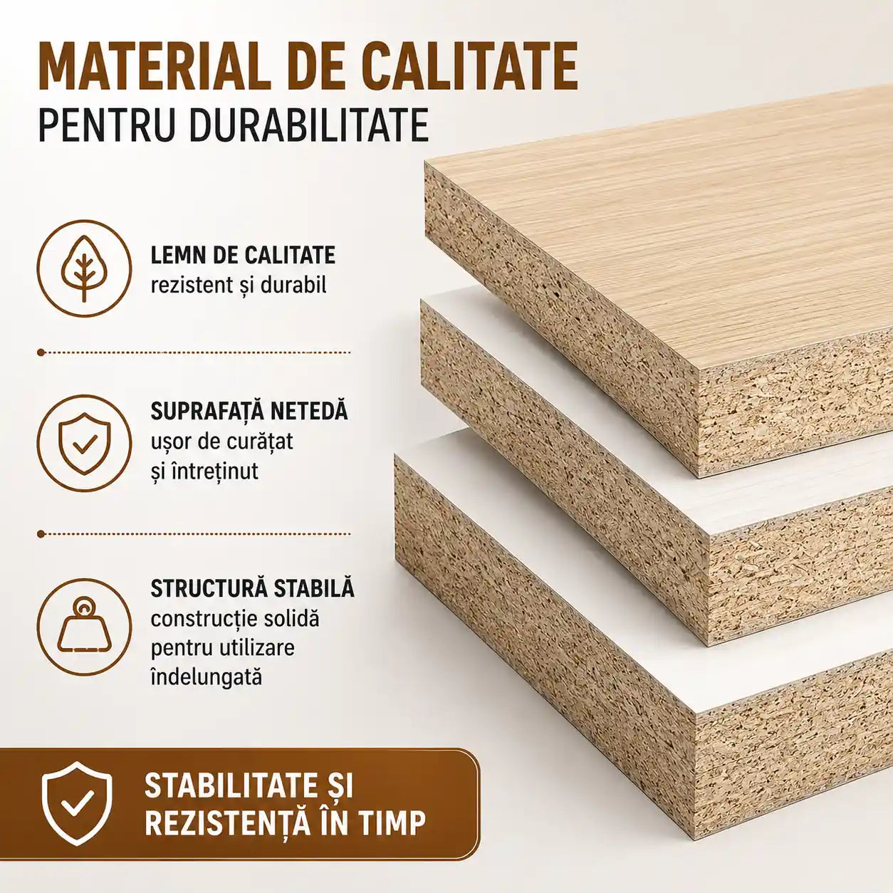 Noptieră Modernă 40×32×42 cm – Practică și Rezistentă