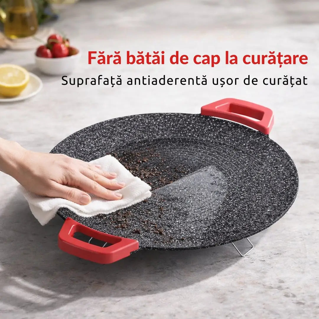 Gătești rapid, fără gaz și fără efort! Plită electrică japoneză 36 CM RAF 1800W