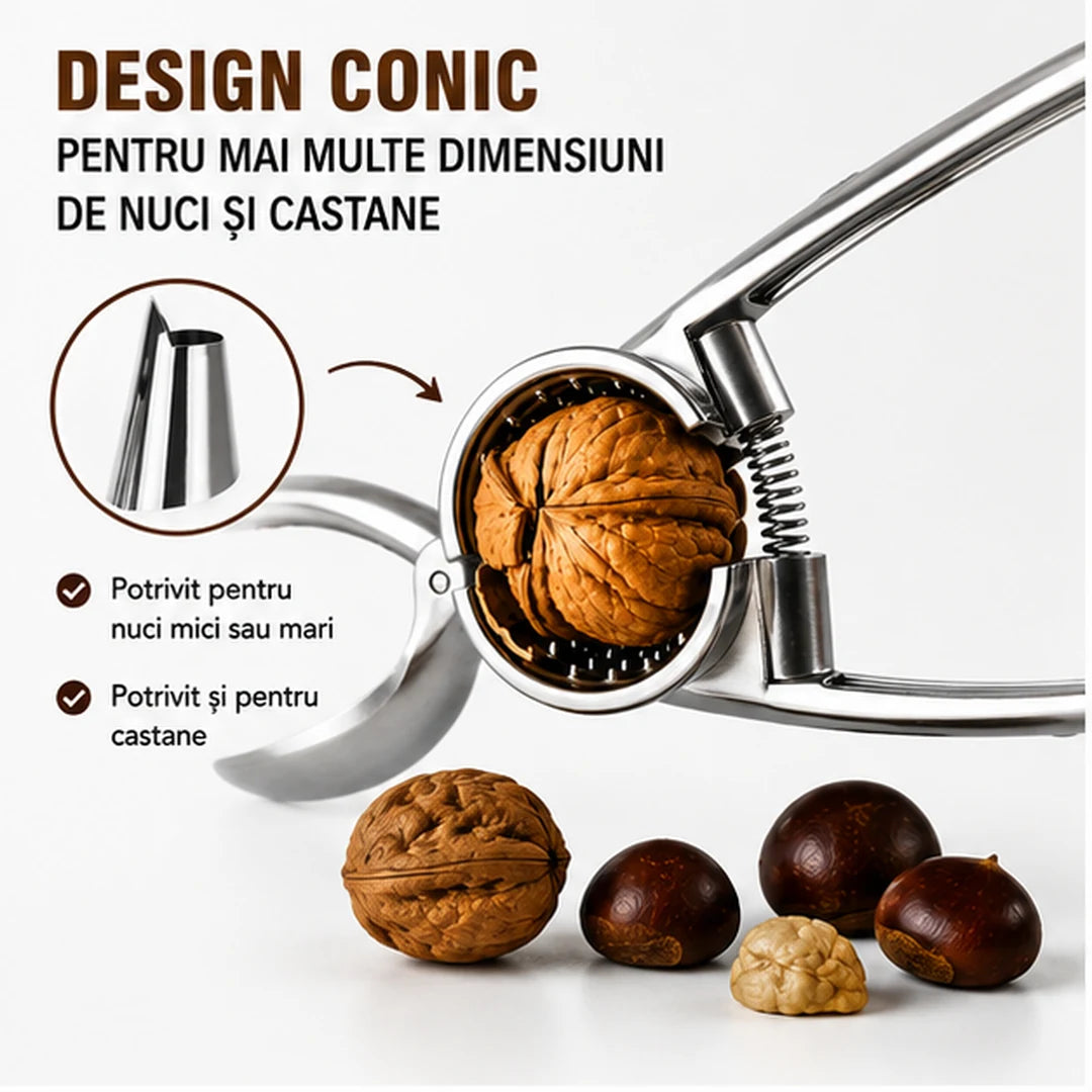 Spărgător de Nuci și Castane Premium – Rapid, Practic și Ușor de Folosit
